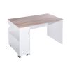 47.4" L Computer Desk with movable bookcase