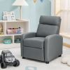 Ergonomic PU Leather Kids Recliner Lounge Sofa for 3-12 Age Group