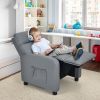 Ergonomic PU Leather Kids Recliner Lounge Sofa for 3-12 Age Group