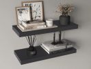 Ecco 31.5" Wide Floating Shelves 2 in Gray, Brown or Black