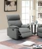 Gray Color Burlap Fabric Recliner Motion Sofa or Chair