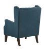 Irwin 29.5" Linen Button-Tufted Wingback Chair - Blue or Beige