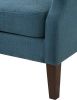 Irwin 29.5" Linen Button-Tufted Wingback Chair - Blue or Beige