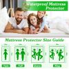 Waterproof Breathable Cotton Mattress Cover in Standard Sizes