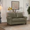 Living Room Sofa Loveseat or Chair Taupe Faux Leather