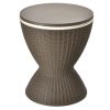 Bar Table Patio Rattan Cooler With Adjust Ice Bucket 8 Gallon