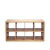 8-Cube Opened Back ,2 X 4 Cube Bookcase, White or Walnut