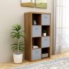 8-Cube Opened Back ,2 X 4 Cube Bookcase, White or Walnut